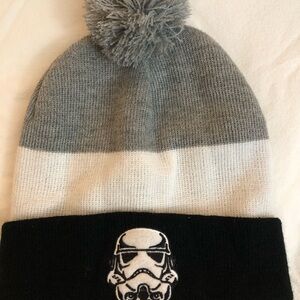 Star Wars Gray and Black Kids Beanie